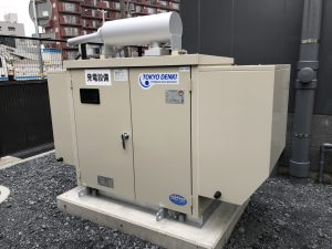 ホテルの非常用発電機